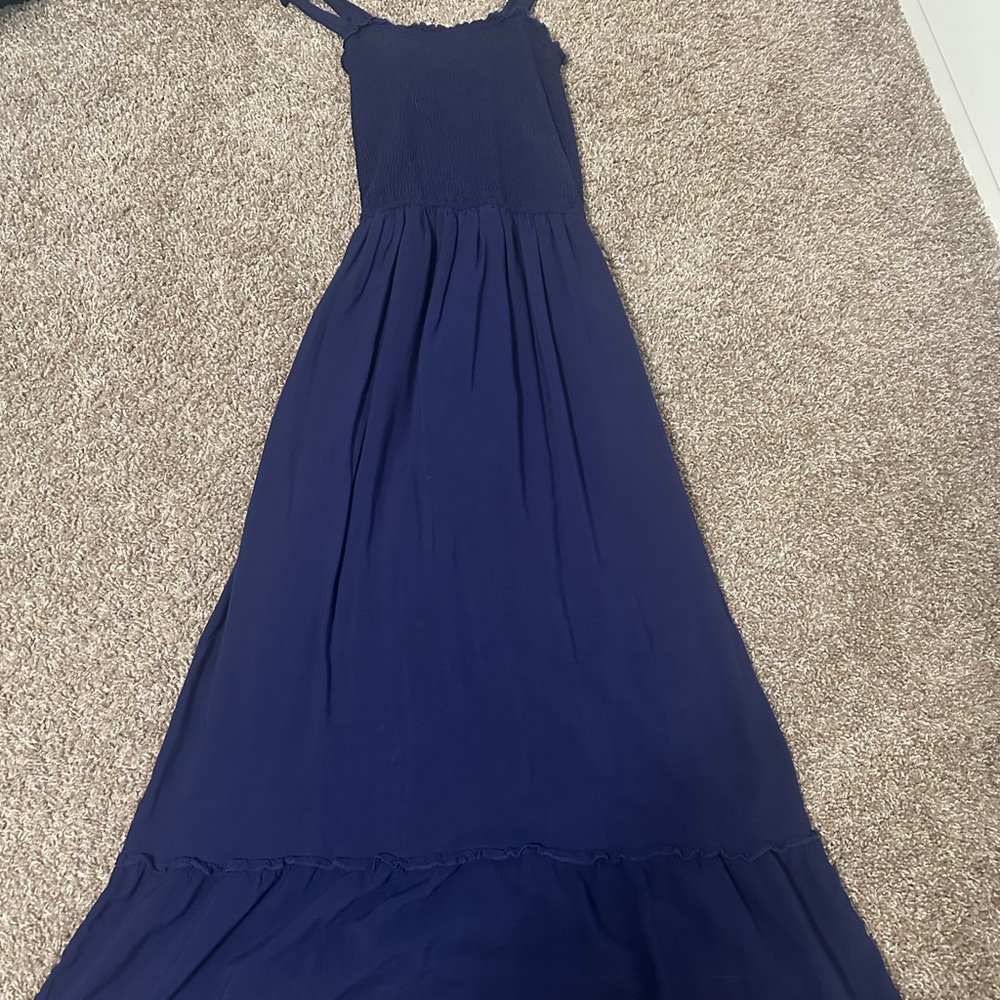 Elegant Navy Blue Maxi Dress